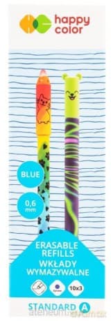 Wkłady wymazywalne niebieskie 0,6mm 3szt