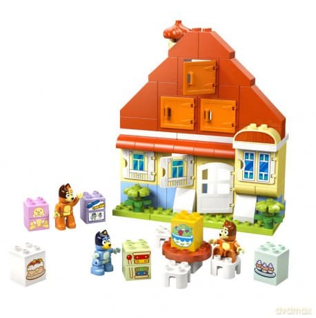 LEGO Bluey Dom Rodzinny Blue Z Grą Pamięciową (10459)