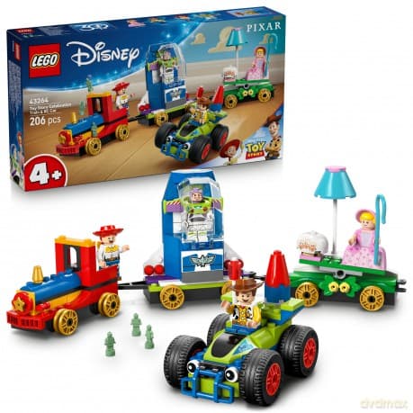 LEGO Disney Toy Story Świąteczny pociąg i samochód (43264)