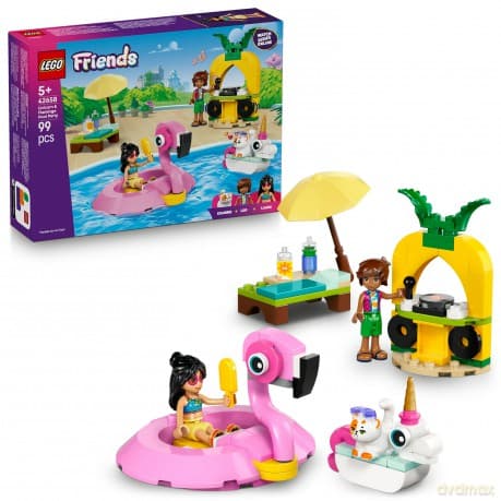 LEGO Friends Impreza na basenie z jednorożcem i flamingiem (42658)