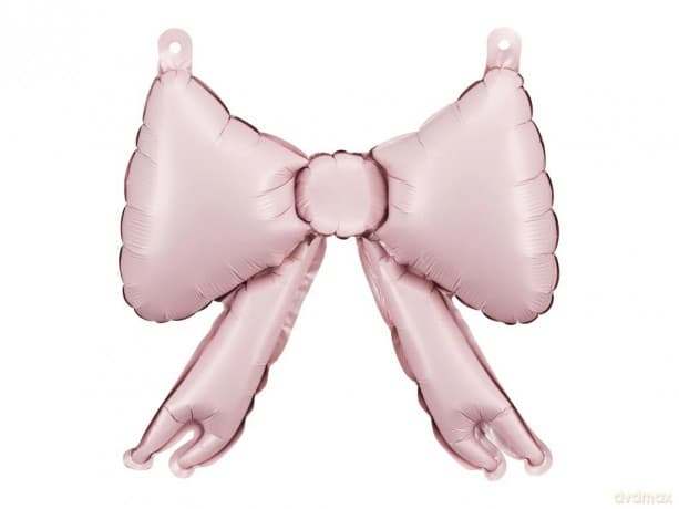 Balony foliowe do girland Kokardy pudrowy róż 5szt