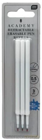 Wkłady do długopisów ścieralnych autom. 3szt