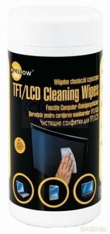 Chusteczki do czyszczenia ekranów Yellow One tuba 100 szt.