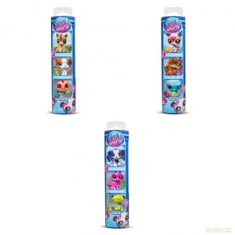 Littlest Pet Shop Tuba Zestaw 3 figurek zwierzątek +akcesoria seria 3