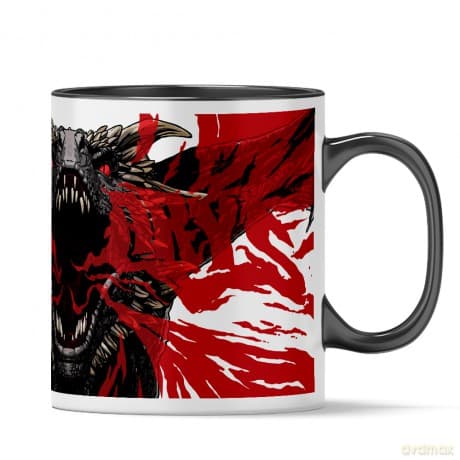Kubek Gra o Tron 004 Game of Thrones Czarny