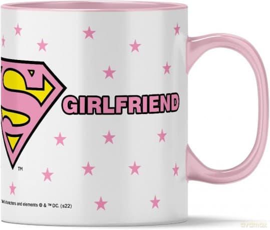 Kubek Superman 064 DC Różowy
