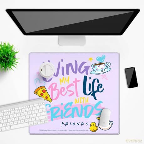 Mata na biurko 50x45 Friends 024 Friends Fioletowy