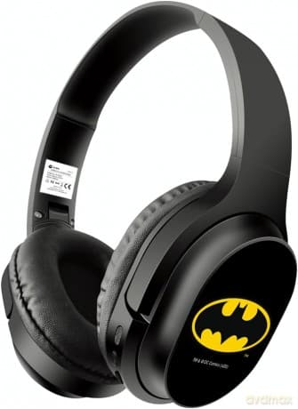 Bezprzewodowe słuchawki stereo z mikrofonem Batman 002 DC Czarny