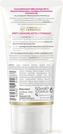 NIVEA LUMINOUS630? Krem do rąk przeciw przebarwieniom 50 ml