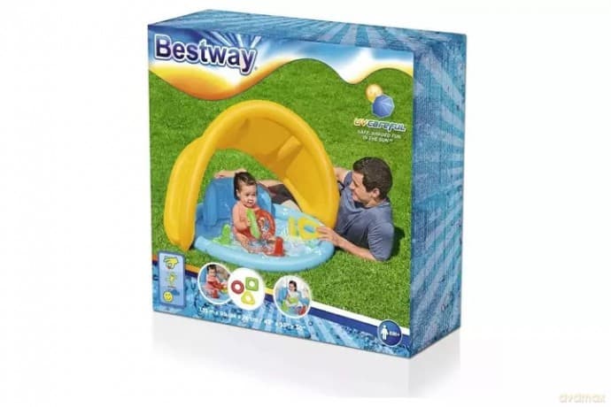 Basen z daszkiem 115x89x76 zabawki B52568 30401