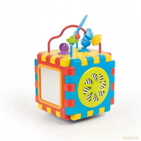 DOLU Cub 2 w 1 z atrakcjami - Gra edukacyjno-interaktywna dla dzieci