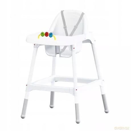 Krzesło stołowe z tacą dla niemowląt