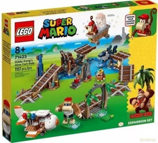 LEGO Super Mario Przejażdżka wagonikiem Diddy Konga zestaw rozszerzający 71425 (4 sztuki)