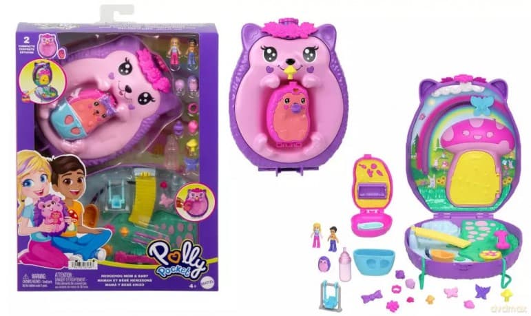 Polly Pocket Kompaktowa Torebka Rodzina Jeżyków Jbj91