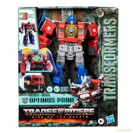 Transformers Optimus Prime Beast-Mode z Lwem Ze Światłem i Dźwiękiem