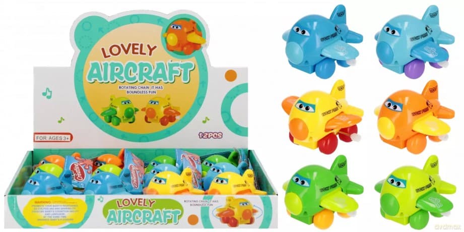Zabawka Nakr Samolocik 8cm Mc Disp 12/216/432
