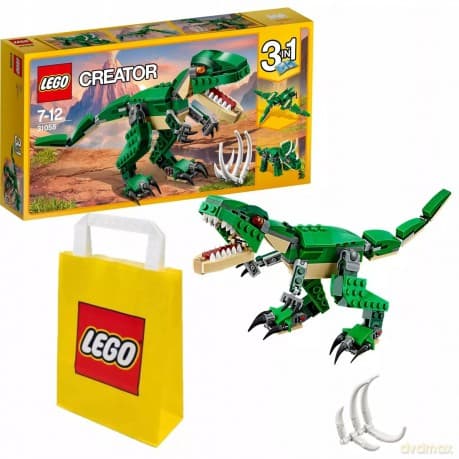 Zestaw Prezentowy 2w1 Lego Creator 31058 Potężne Dinozaury+Torba