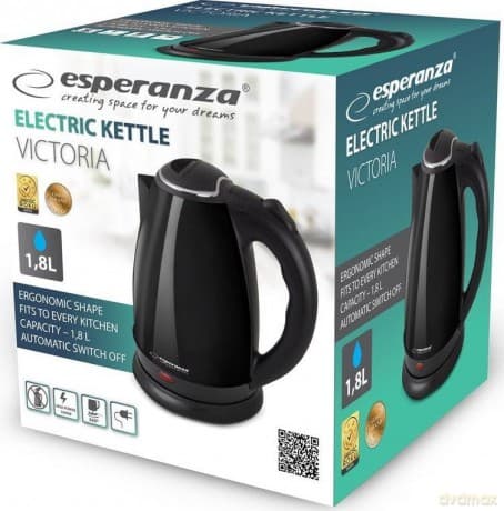 Czajnik Elektryczny Victoria 1.8 L Czarny
