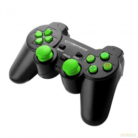 Gamepad Bezprzew. PC/Ps3 USB Gladiator Czarno-Zielony