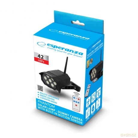 Lampa Solarna Atrapa Kamery Monitoringu Phantom