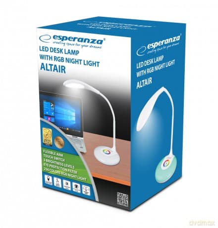 Lampka Biurkowa LED z Nocnym Oświetleniem Rgb Altair