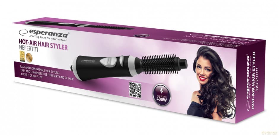 Lokówko-Suszarka do Włosów Nefertiti Czarna