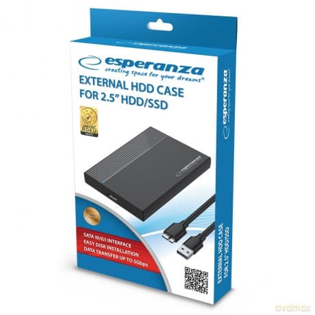Obudowa Zewnętrzna na Hdd/Ssd 2.5"