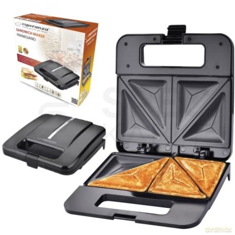 Opiekacz do Kanapek Parmigiano 1000W Czarny