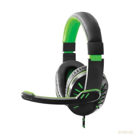 Słuchawki z Mikrofonem Gaming Crow Zielone