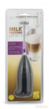 Spieniacz do Mleka Ręczny Latte Czarny