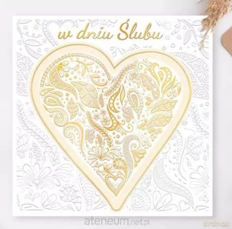 Karnet KW Ślub Serce