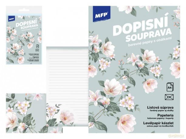 Papeteria lux 5+10 kwiaty