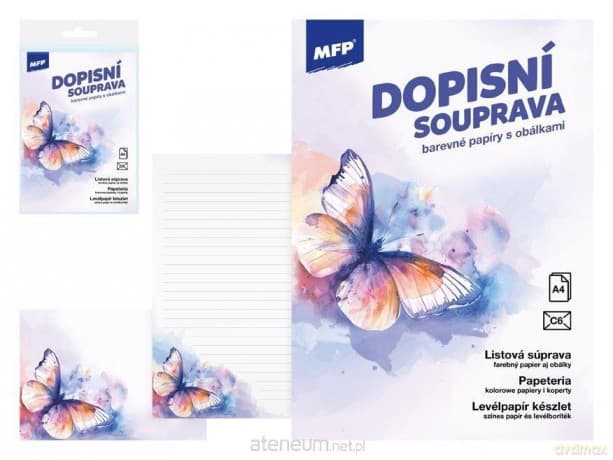 Papeteria lux 5+10 motyl