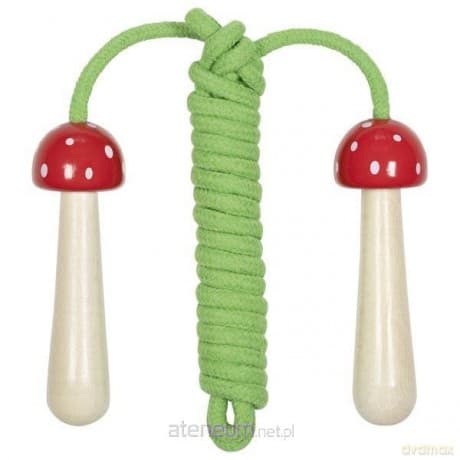 Skakanka Muchomor z drewnianymi rączkami