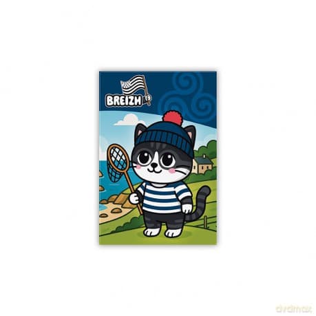 THE GOOD GIFT - Standard Magnes - Chat Breizh Kawaii