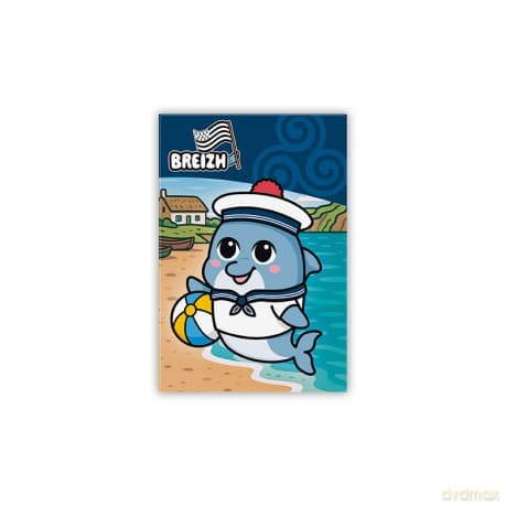 THE GOOD GIFT - Standard Magnes - Dauphin Breizh Kawaii