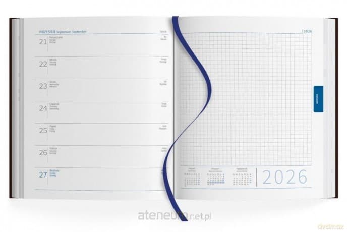 Kalendarz 2026 B5 tygodniowy z notesem MIX