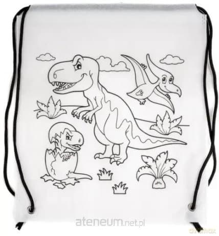 Worek szkolny do malowania Tinting dino