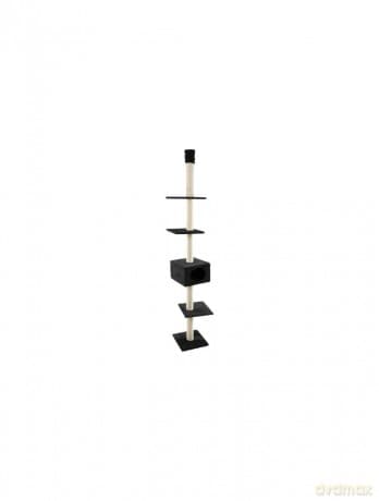 FLAMINGO - Scratching Post BARWA - Black - 35x35x263 cm