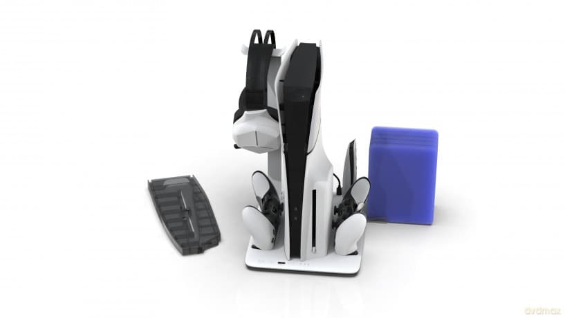 iMP Tech - DLX+LED Multi Function Charge and Cool Stand - Grey