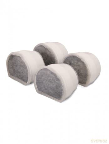 Petsafe - Replacement Charcoal Filter for Seaside Fontaine - 4 pack - 5 x 5 x 1 inches