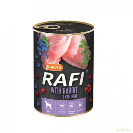 Rafi - Dogfood Rabbit, Blueberry & Cranberry 400g (61044)