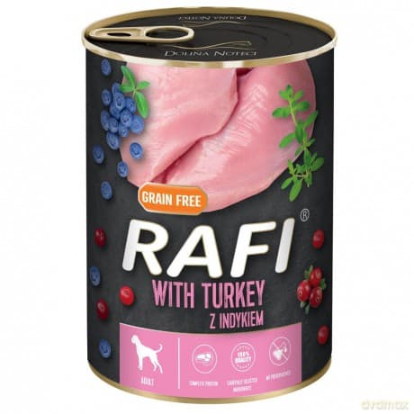 Rafi - Dogfood Turkey, Blueberries & Cranberries 400g (61042)