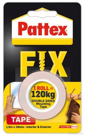 Taśma dwustronna PATTEX FIX 1,5mx19mm