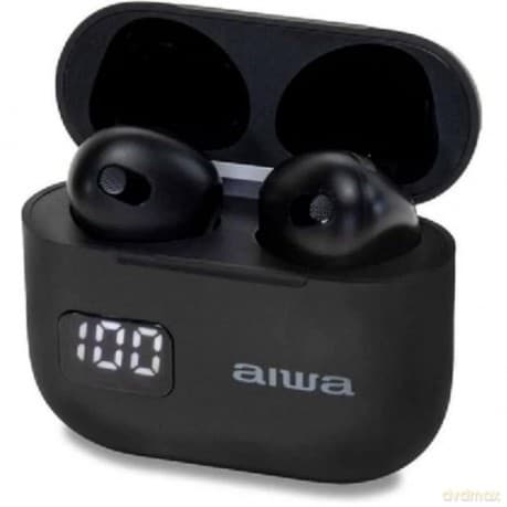 Aiwa: Ebtw-100Bk: Tws Earphones With Battery Level Display On Case