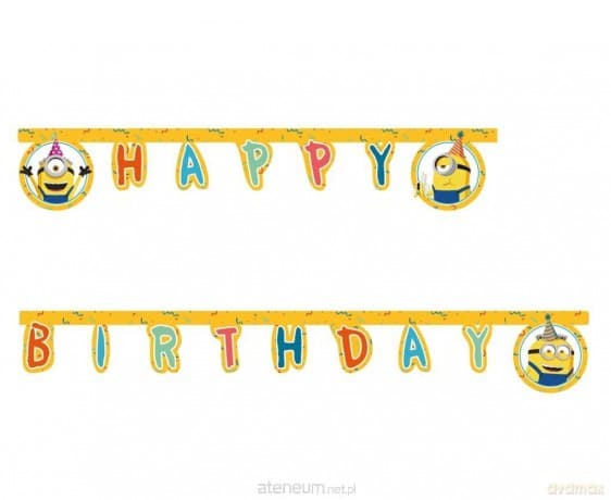 Banner Minions 2 The Rise of Gru - Happy Birthday