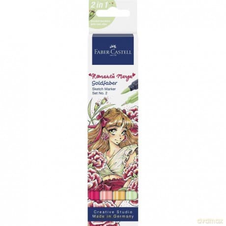 Pisak Goldfaber Sketch dwustr. Manga Romantic 4szt