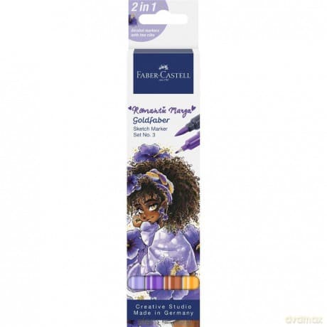 Pisak Goldfaber Sketch dwustr. Manga Romantic 4szt