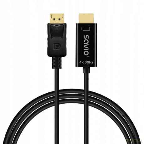 Kabel Display Port do HDMI CL-189 4K 60Hz, 1,5m