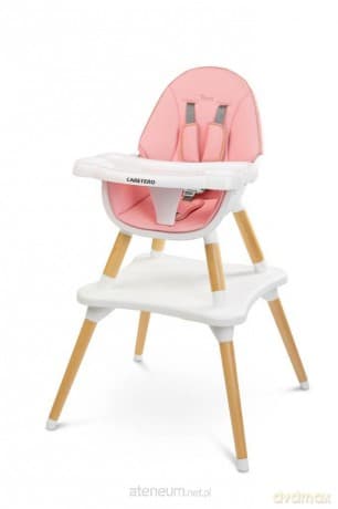 Krzesełko do karmienia Tuva różowe